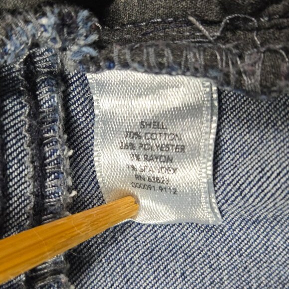 Christopher & Banks Boho‎ Trim Cropped Jeans Sz 8 Festival Raw Hem Denim - Picture 6 of 12